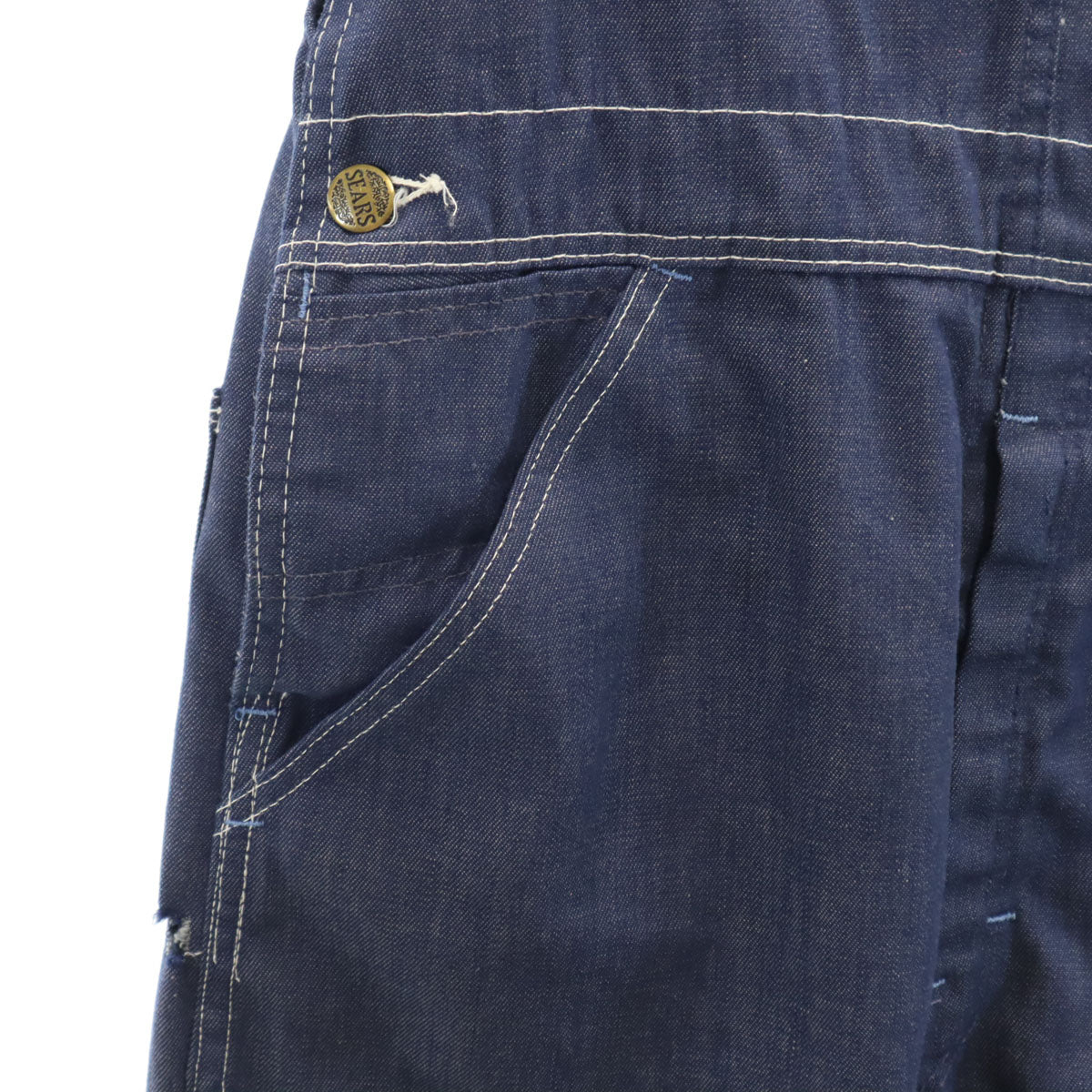 Sears シアーズ 70s 80s ヴィンテージ デニム オーバーオール ネイビー ペインター メンズ