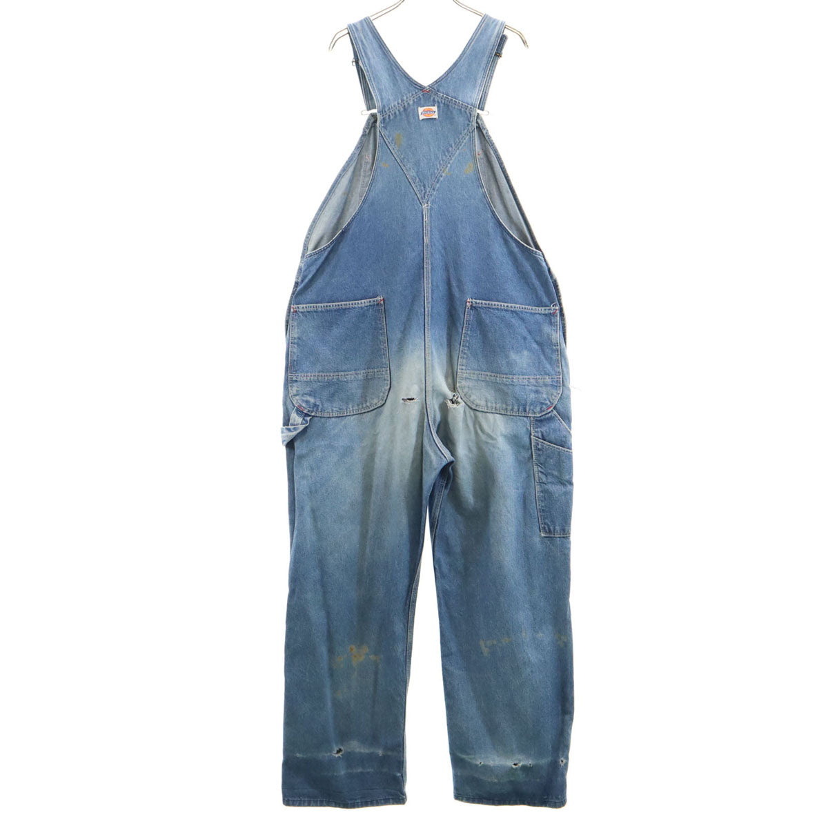 Dickies ディッキーズ 80s ヴィンテージ デニム オーバーオール W42 ウォッシュブルー ペインター メンズ