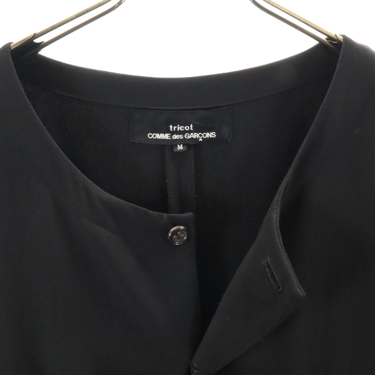 tricot COMME des GARCONS トリココムデギャルソン 1991年 日本製 オールインワン M ブラック ジャンプスーツ つなぎ TU-08001M レディース