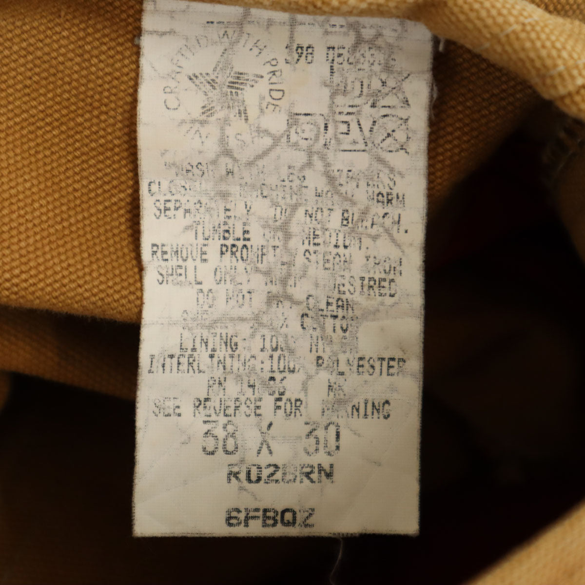 Carhartt カーハート 80s ヴィンテージ オーバーオール w38 ブラウン系 メンズ