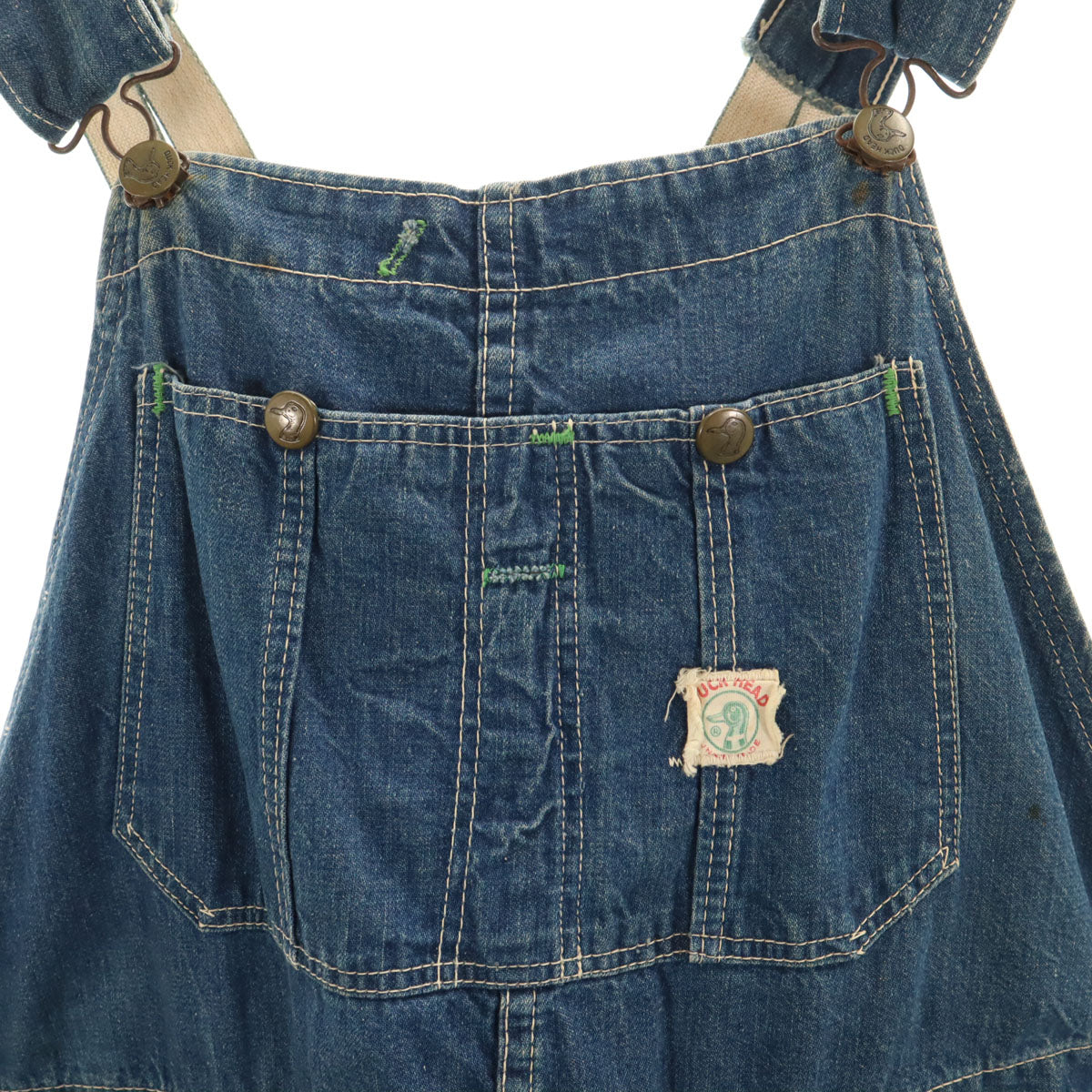 Duck Head ダックヘッド 70s 80s ヴィンテージ デニム オーバーオール ブルー系 レディース