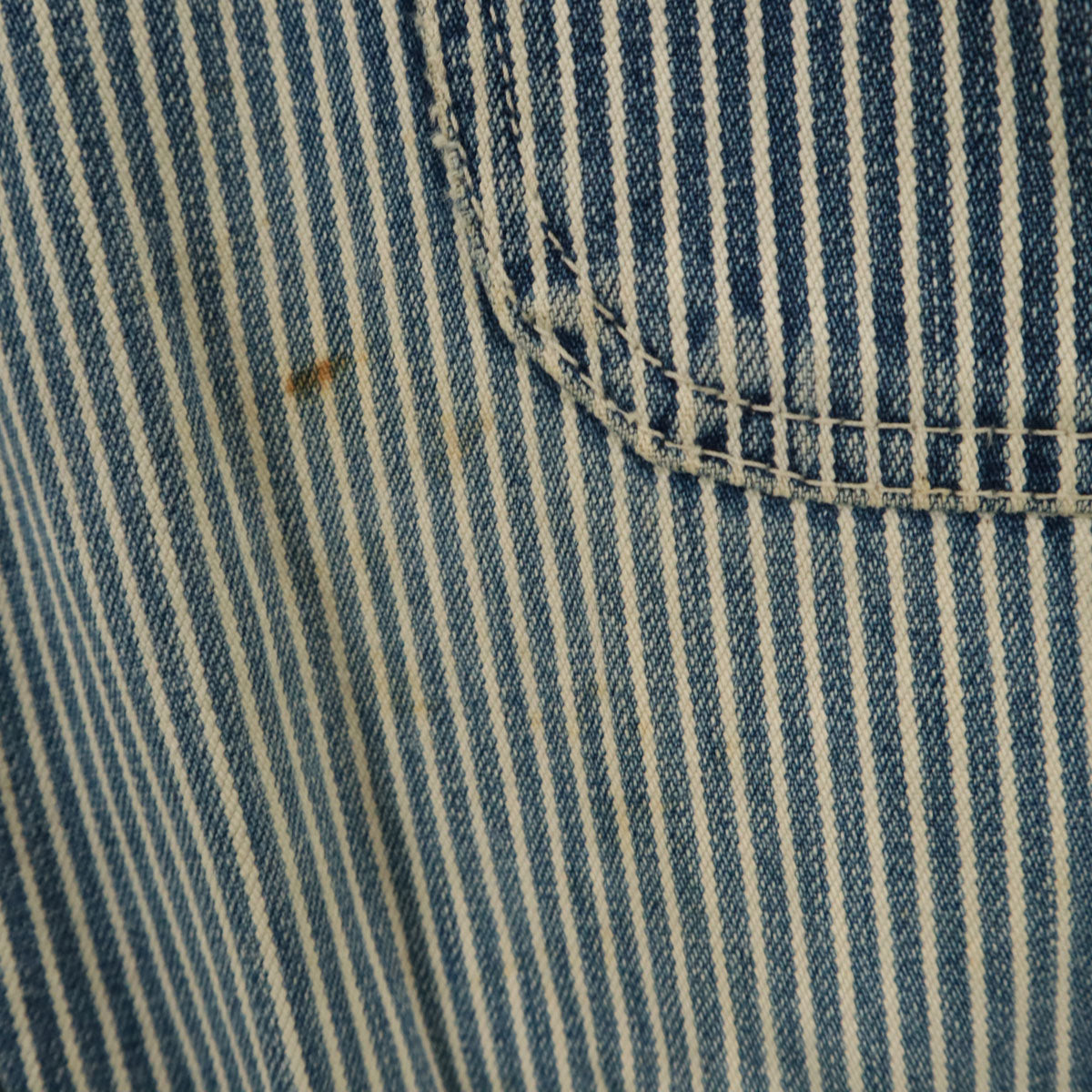 BIG JOHN ビッグジョン ヒッコリー オーバーオール ネイビー系 レディース