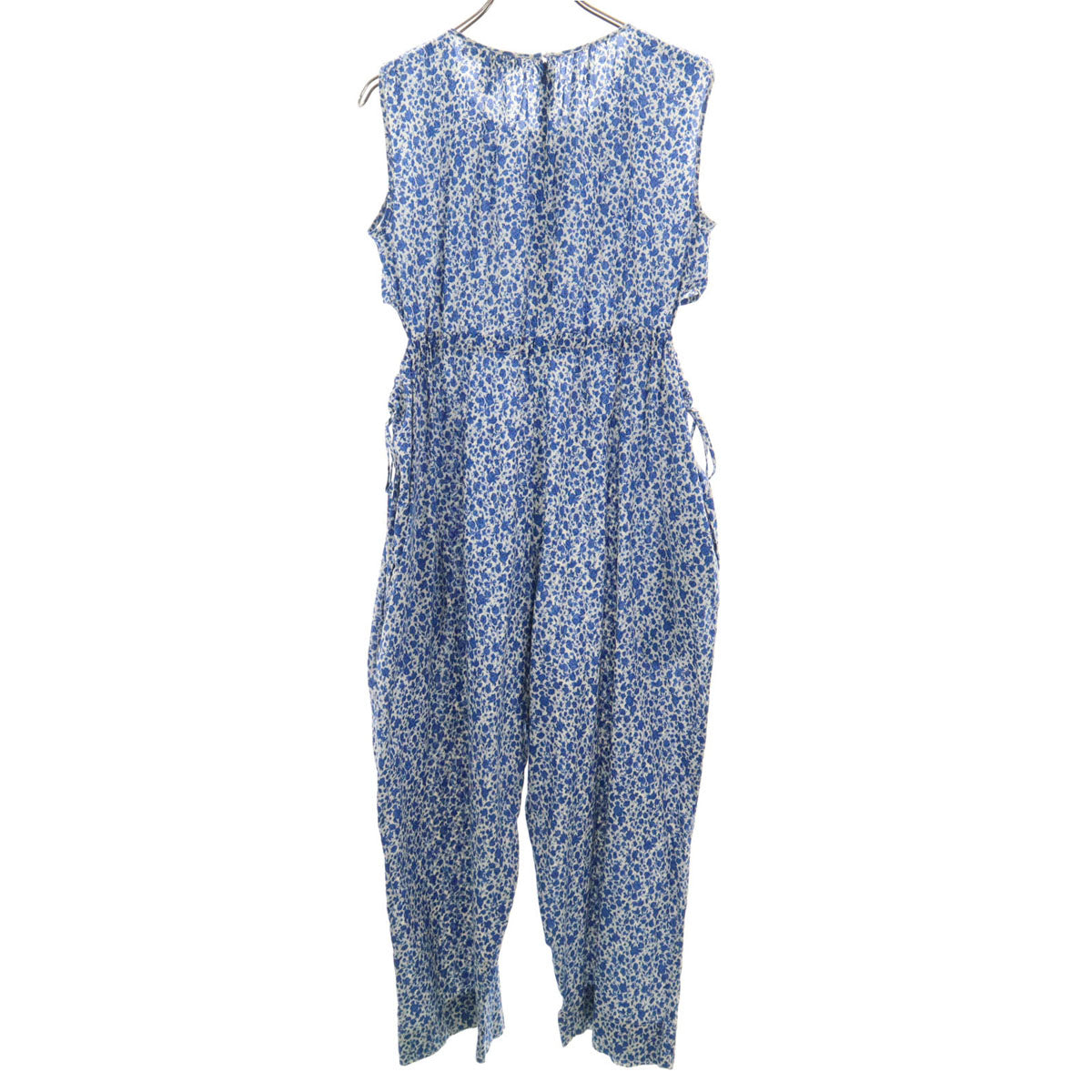 CARON CALLAHAN キャロンカラハン サイドカッティング ノースリーブ オールインワン S ブルー レディース