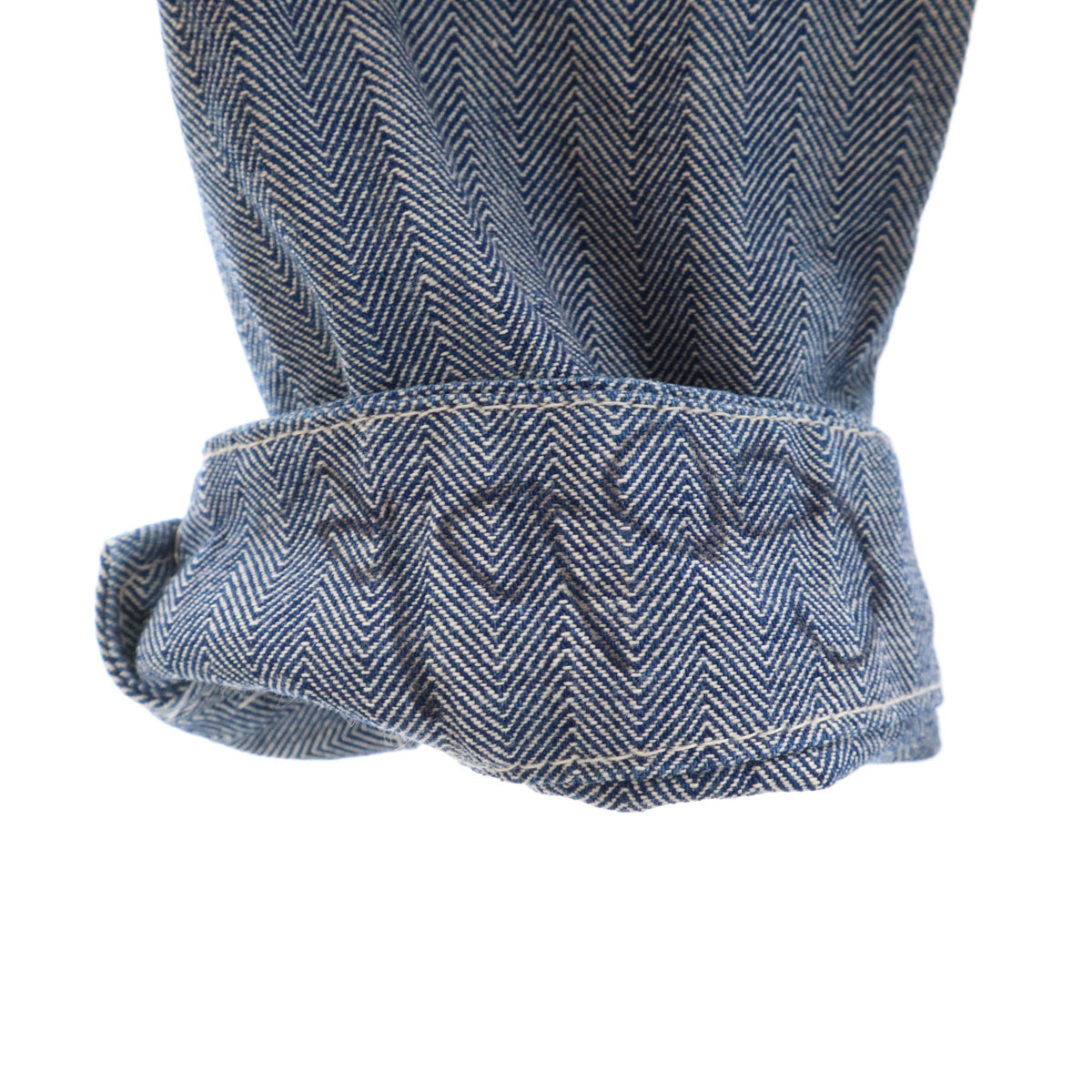 KEY キー 80s ヴィンテージ USA製 ヘリンボーン 長袖 ワークオールインワン つなぎ 34 ネイビー TARONジップ メンズ