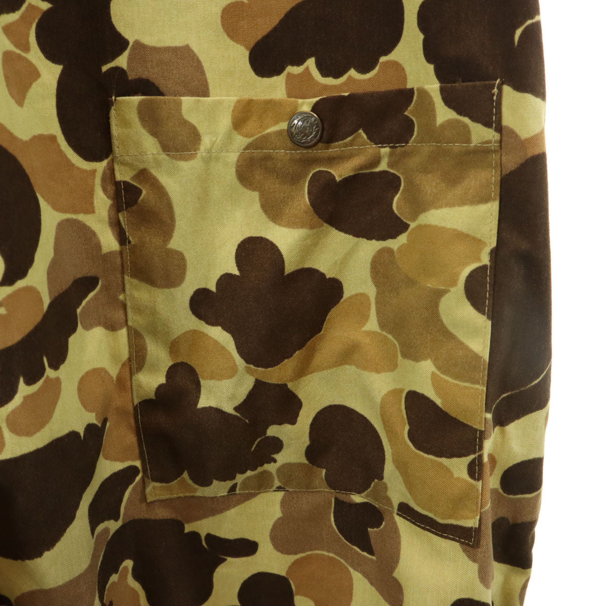 CABELA'S カベラス 80s 90s USA製 オールド 総柄 オーバーオール XL イエロー系 アウトドア メンズ