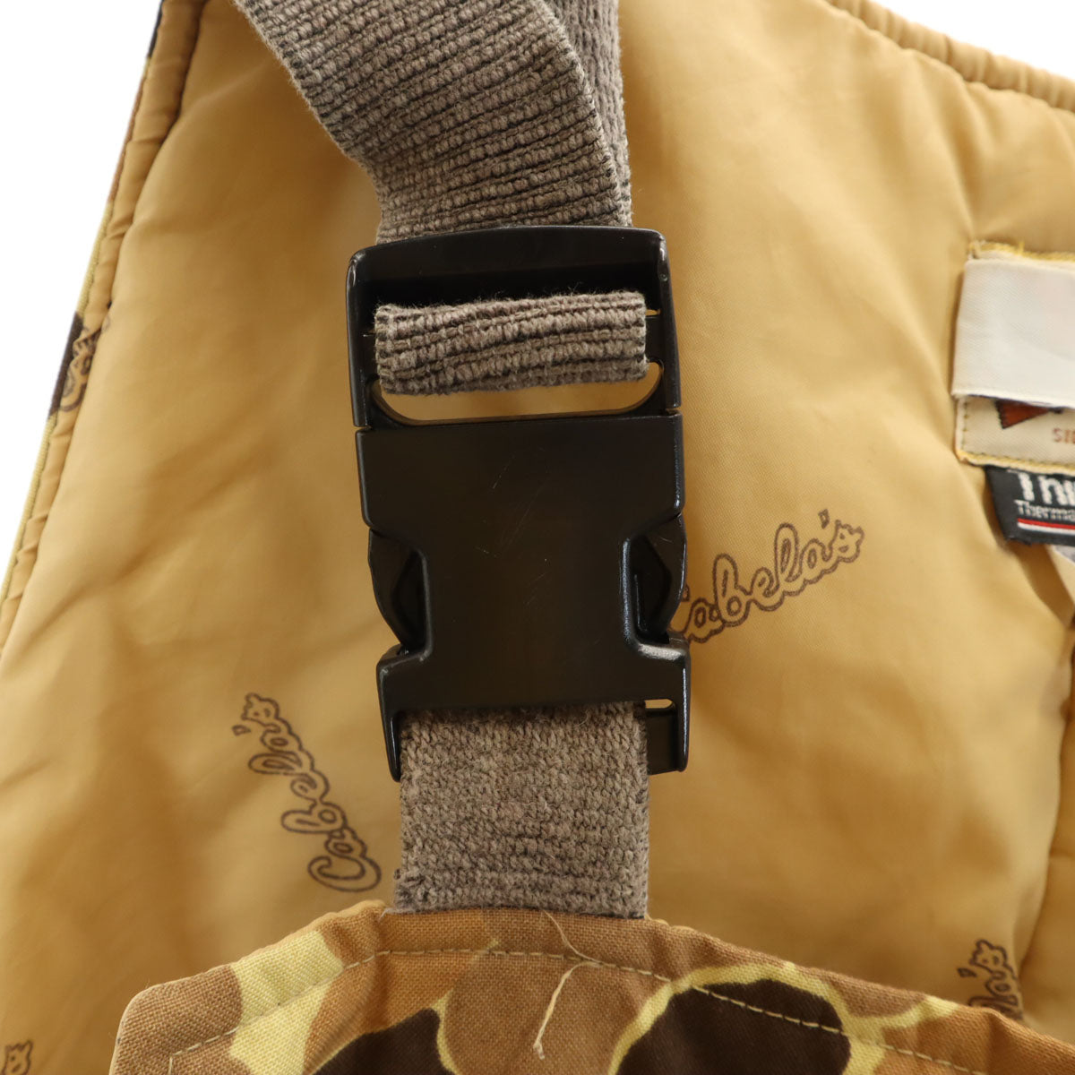 CABELA'S カベラス 80s 90s USA製 オールド 総柄 オーバーオール XL イエロー系 アウトドア メンズ