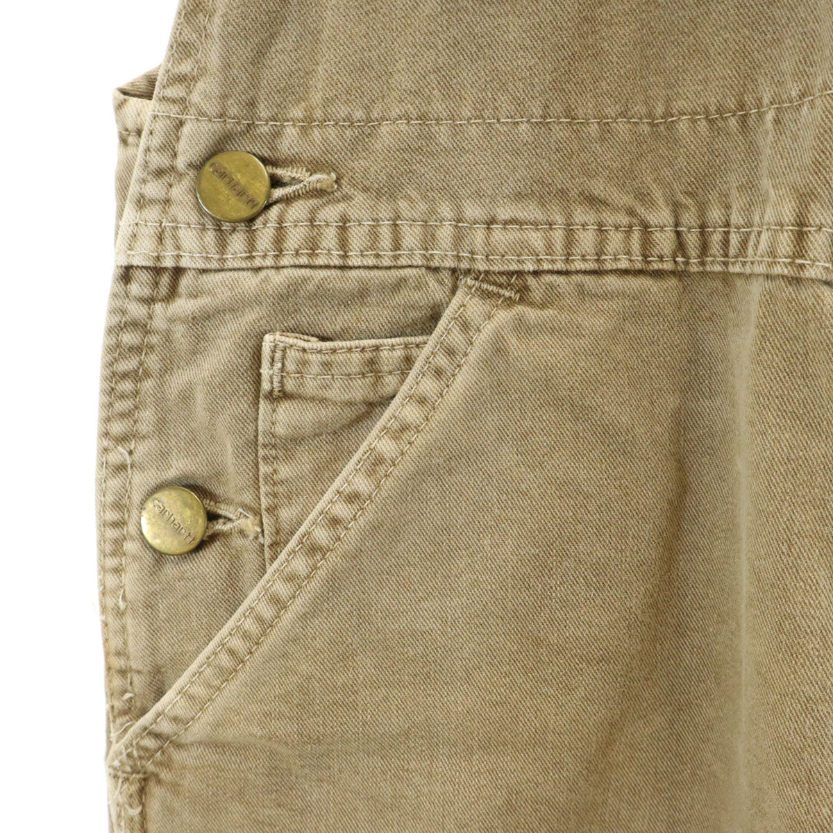 Carhartt カーハート 日本製 オーバーオール w30 グレージュ系 メンズ