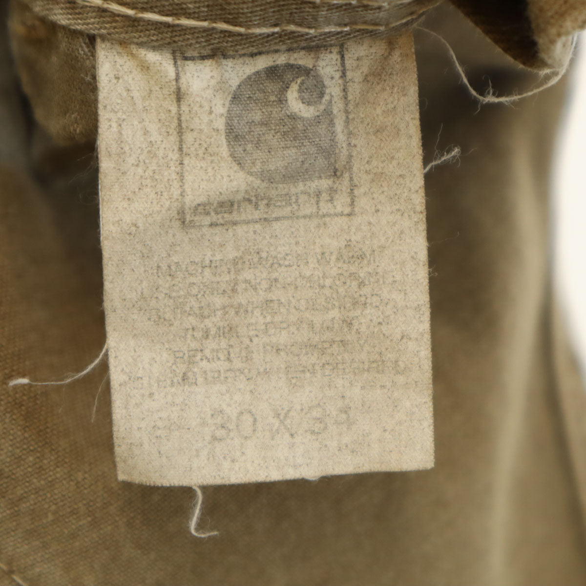 Carhartt カーハート 日本製 オーバーオール w30 グレージュ系 メンズ