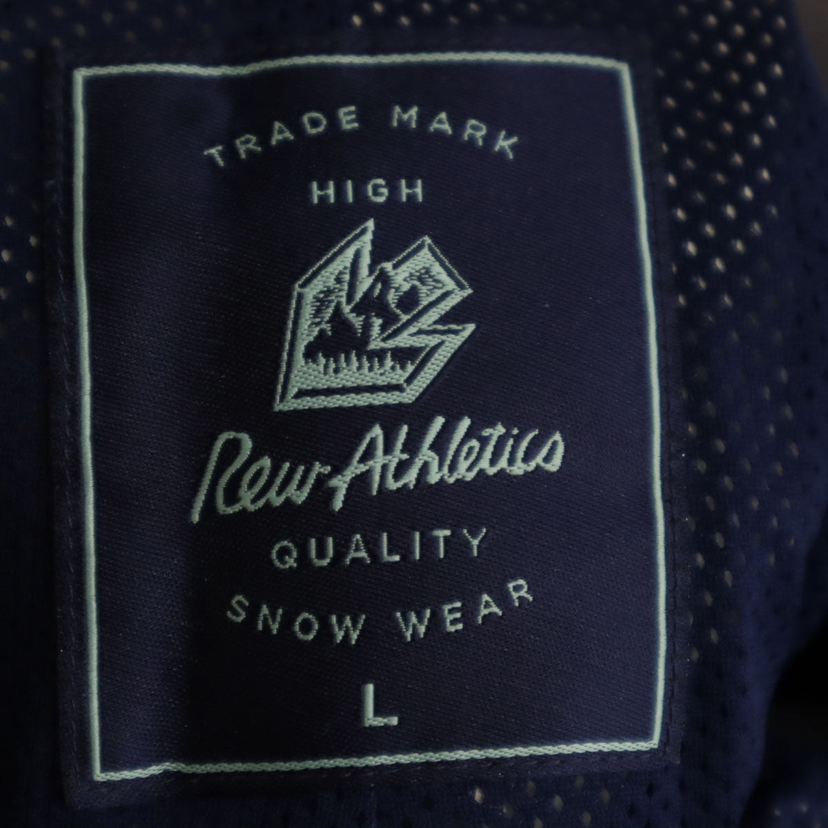 Rew Athletics アールイーダブリュー スノーボード ビブ パンツ L チャコール系 GORE-TEX ユニセックス メンズ