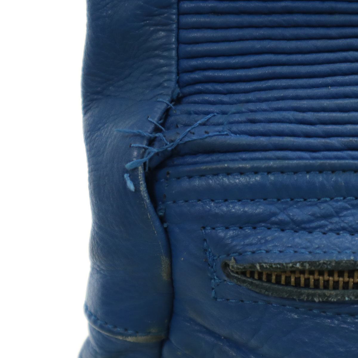 Top Rider トップライダー レーシング レザー つなぎ L ブルー系 メンズ