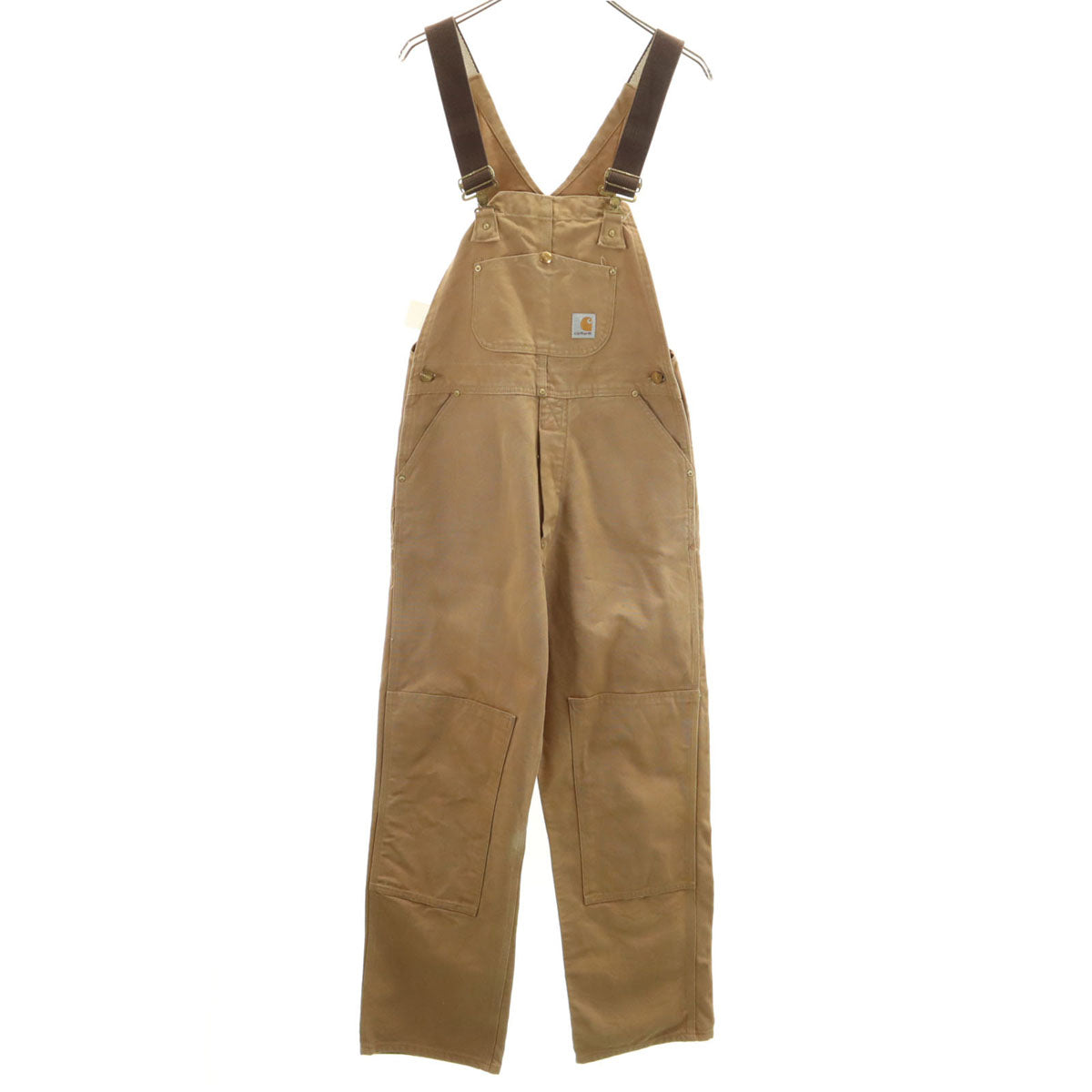 Carhartt カーハート ダック ダブルニー オーバーオール ベージュ ワーク レディース