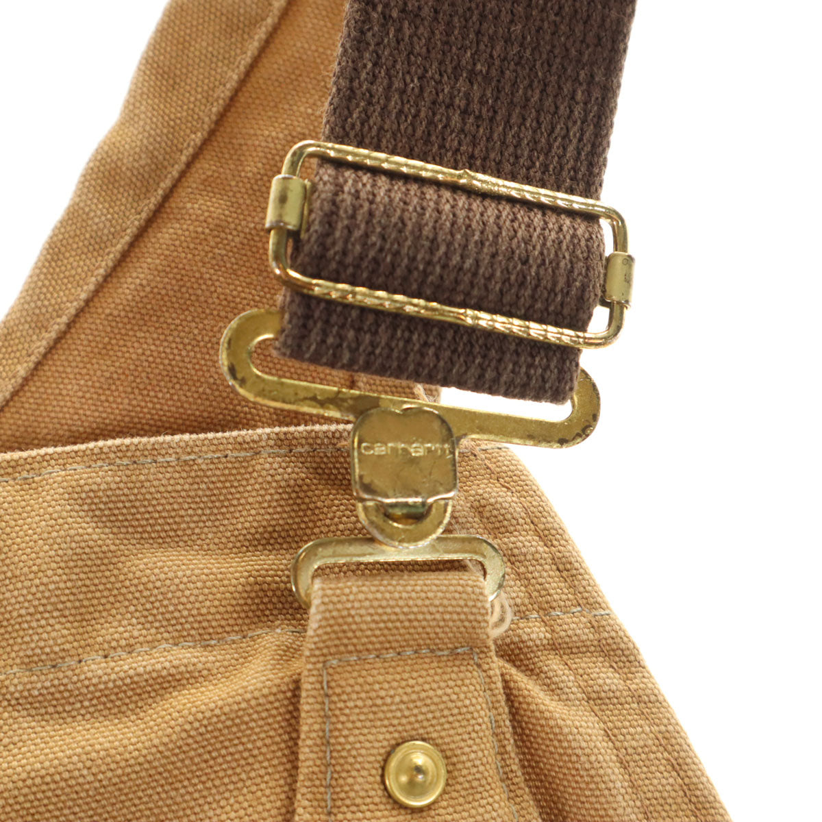 Carhartt カーハート ダック ダブルニー オーバーオール ベージュ ワーク レディース