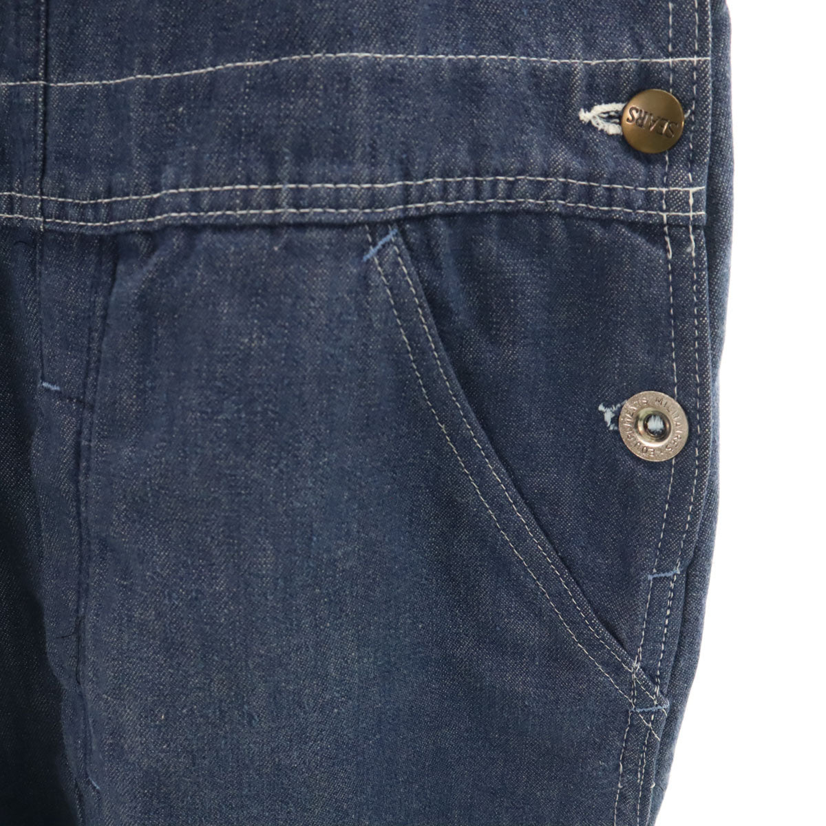 Sears シアーズ 70s 80s ヴィンテージ デニム オーバーオール インディゴ ペインター メンズ