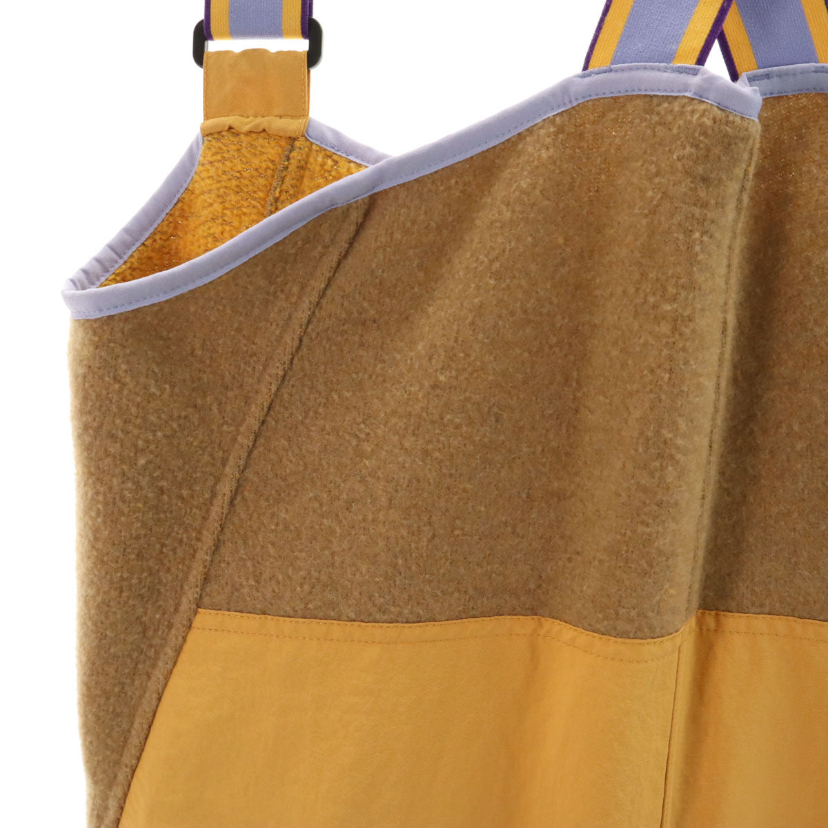 美品 patagonia パタゴニア ナチュラル ブレンド ビブ フリース オーバーオール M ベージュブラウン 21740FA23 アウトドア ユニセックス メンズ