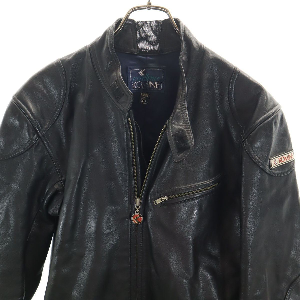 KOMINE コミネ レザー 長袖 オールインワン XL ブラック バイクスーツ メンズ