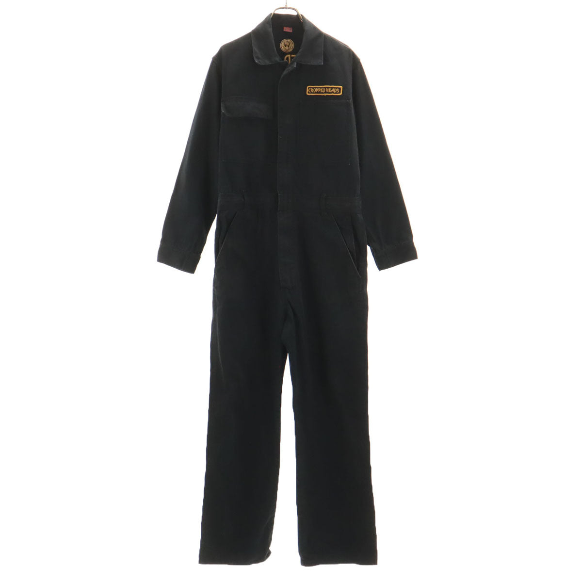 CROPPED HEADS クロップドヘッズ ダック地 つなぎ M ブラック メンズ