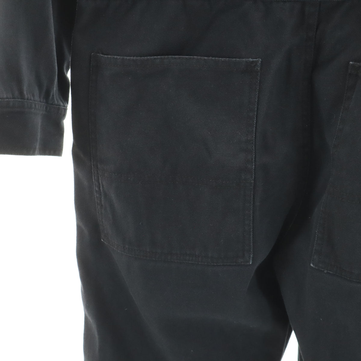 CROPPED HEADS クロップドヘッズ ダック地 つなぎ M ブラック メンズ