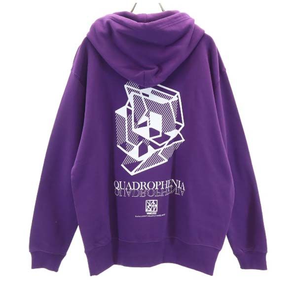 未使用 バースト222 18AW 日本製 長袖 スウェットパーカー 2 紫 VAST222 メンズ