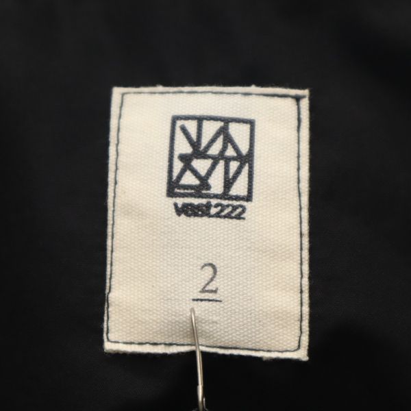 未使用 VAST222 バースト222 18AW 日本製 レイヤー ブルゾン 2 ブラック メンズ