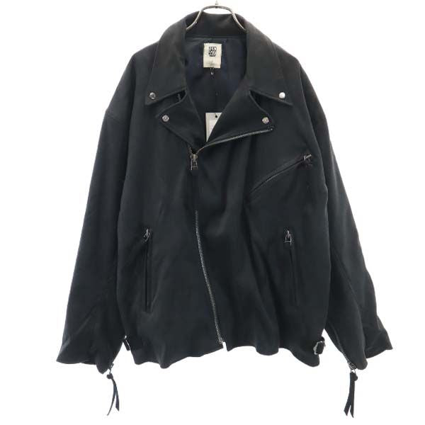 未使用 バースト222 19AW 日本製 スエード ライダースジャケット 2 ブラック VAST222 メンズ