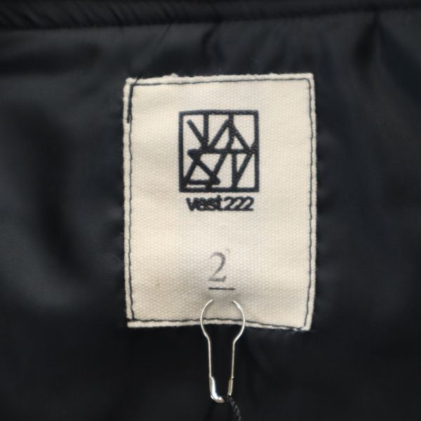 未使用 VAST222 バースト222 19AW 日本製 スエード ライダースジャケット 2 ブラック メンズ