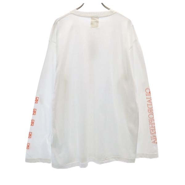 未使用 バースト222 18ss 日本製 スリーブプリント 長袖 スウェット トレーナー 3 ホワイト VAST222 メンズ