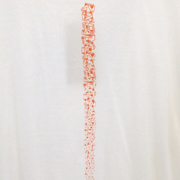 未使用 バースト222 18ss 日本製 スリーブプリント 長袖 スウェット トレーナー 3 ホワイト VAST222 メンズ