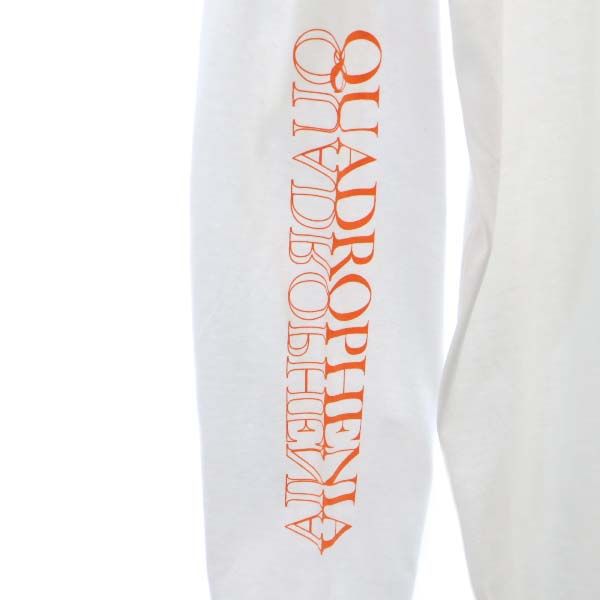 未使用 バースト222 18ss 日本製 スリーブプリント 長袖 スウェット トレーナー 3 ホワイト VAST222 メンズ