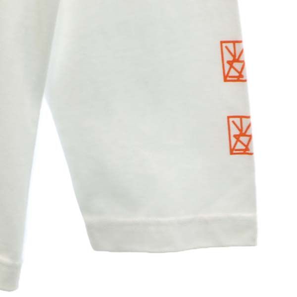 未使用 バースト222 18ss 日本製 スリーブプリント 長袖 スウェット トレーナー 3 ホワイト VAST222 メンズ