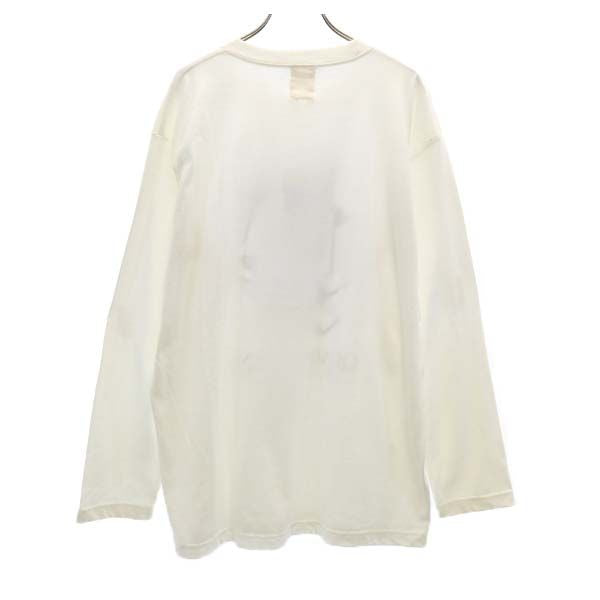 未使用 バースト222 18ss 日本製 プリント 長袖 スウェット トレーナー 3 ホワイト VAST222 メンズ