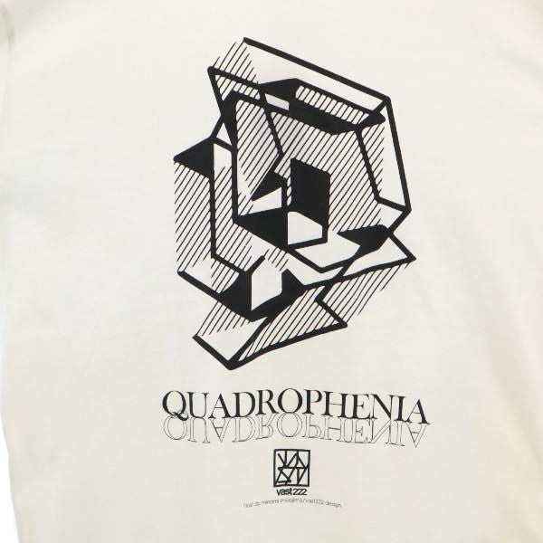 未使用 バースト222 18ss 日本製 プリント 長袖 スウェット トレーナー 3 ホワイト VAST222 メンズ