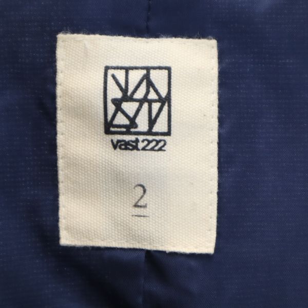 未使用 VAST222 バースト222 16AW 日本製 ツイード テーラードジャケット 2 グレー メンズ