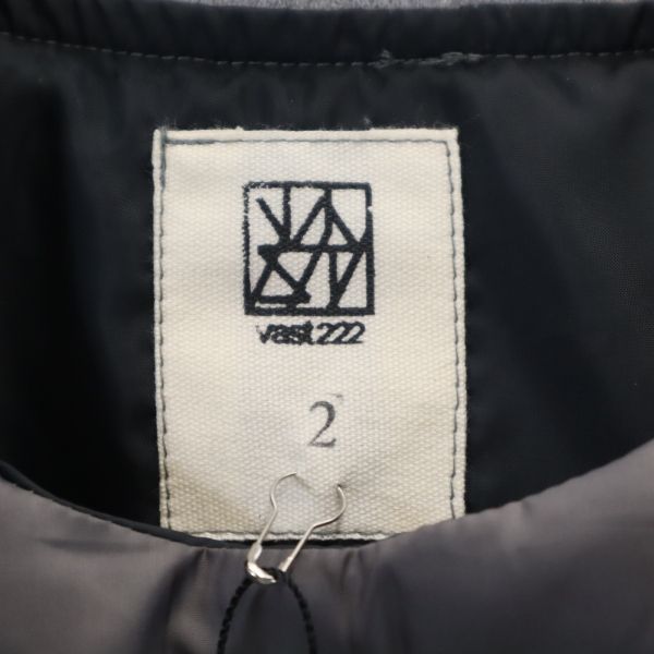 未使用 VAST222 バースト222 19AW 日本製 中綿ジャケット 2 ブラック プルオーバー メンズ