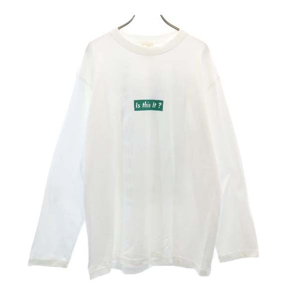 未使用 バースト222 19ss 日本製 プリント 長袖 スウェット トレーナー 3 ホワイト VAST222 メンズ