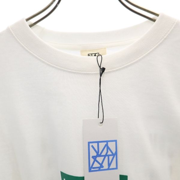 未使用 バースト222 19ss 日本製 プリント 長袖 スウェット トレーナー 3 ホワイト VAST222 メンズ