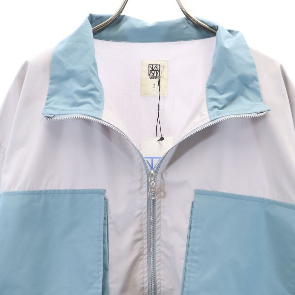 未使用 バースト222 20ss 日本製 バイカラー ブルゾン 2 グレー×ブルー VAST222 ジャケット メンズ