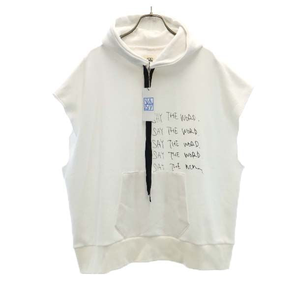 未使用 バースト222 20ss スウェットパーカー ベスト 2 ホワイト VAST222 メンズ