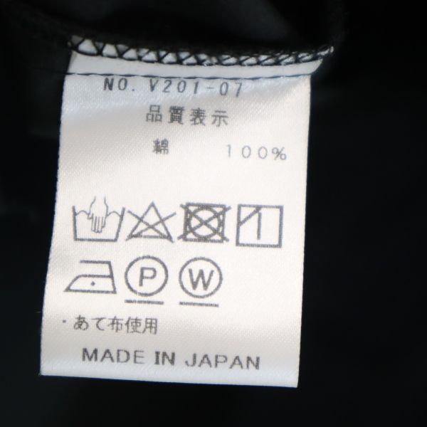 未使用 バースト222 20ss プリント 長袖 シャツ 2 ブラック VAST222 ラバーソウル メンズ