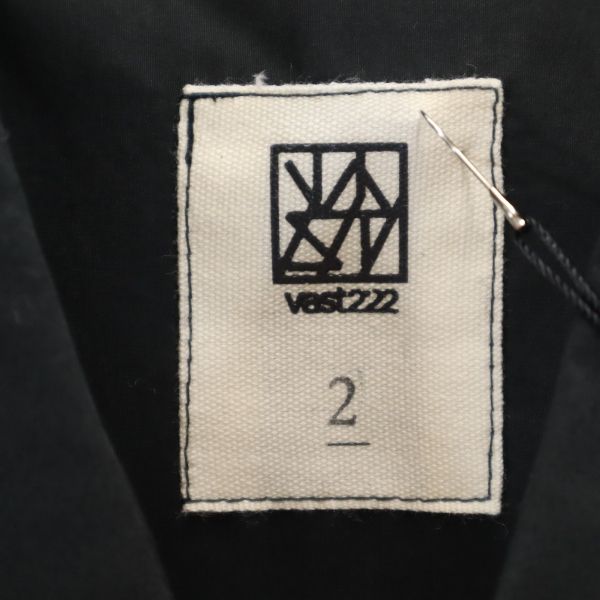 未使用 VAST222 バースト222 20ss プリント 長袖 シャツ 2 ブラック ラバーソウル メンズ