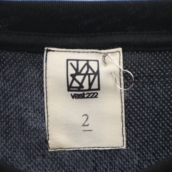未使用 VAST222 バースト222 20ss 半袖 ポケット付 Tシャツ 2 ブラック ポリシャツ メンズ