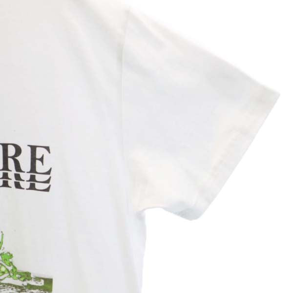 未使用 VAST222 バースト222 20ss FIRE プリント 半袖 Tシャツ 2 ホワイト ラバーソウル メンズ