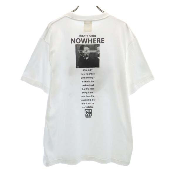 未使用 VAST222 バースト222 20ss NOWHERE プリント 半袖 Tシャツ 2 ホワイト ラバーソウル メンズ