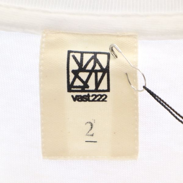 未使用 VAST222 バースト222 20ss NOWHERE プリント 半袖 Tシャツ 2 ホワイト ラバーソウル メンズ