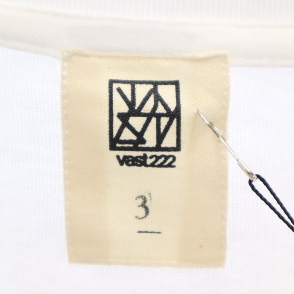 未使用 バースト222 20ss NOWHERE プリント 半袖 Tシャツ 3 ホワイト VAST222 ラバーソウル メンズ
