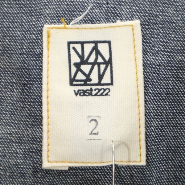 未使用 VAST222 バースト222 19ss 日本製 リジット 生デニム デニムジャケット 上下 セットアップ 2 メンズ