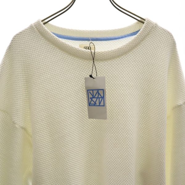 新品 VAST222 バースト222 17AW V173-07 ADJUST THERMAL 日本製 長袖 Tシャツ 3 white ワッフル調 ロング丈 白 メンズ