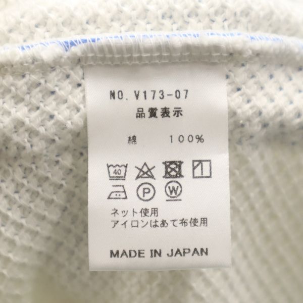 新品 バースト222 17AW V173-07 ADJUST THERMAL 日本製 長袖 Tシャツ 3 white VAST222 ワッフル調 ロング丈 白 メンズ