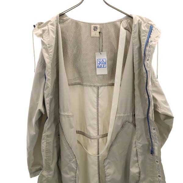 新品 VAST222 バースト222 18ss V181-01 RAIN COAT 日本製 レインコート 2 it.gray フード グレー メンズ