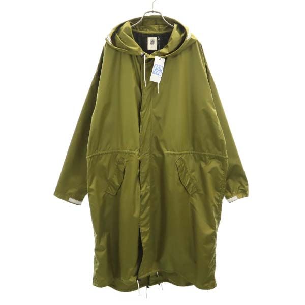 新品 VAST222 バースト222 18ss V181-01 RAIN COAT 日本製 レインコート 2 green フード グリーン メンズ