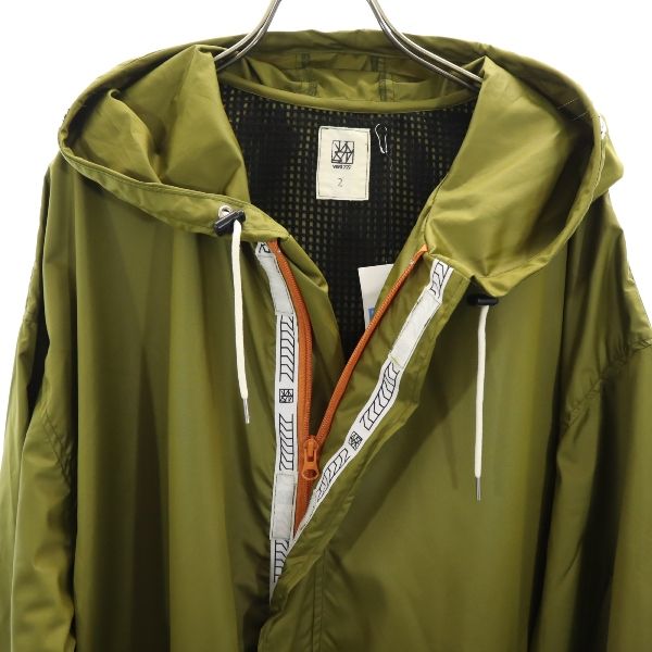 新品 VAST222 バースト222 18ss V181-01 RAIN COAT 日本製 レインコート 2 green フード グリーン メンズ